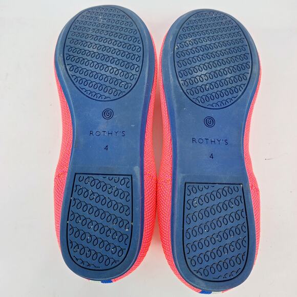 *RARE* Rothy’s Flats Hot Pink Flamingo Round Toe Girls Size K4 - Picture 7 of 10